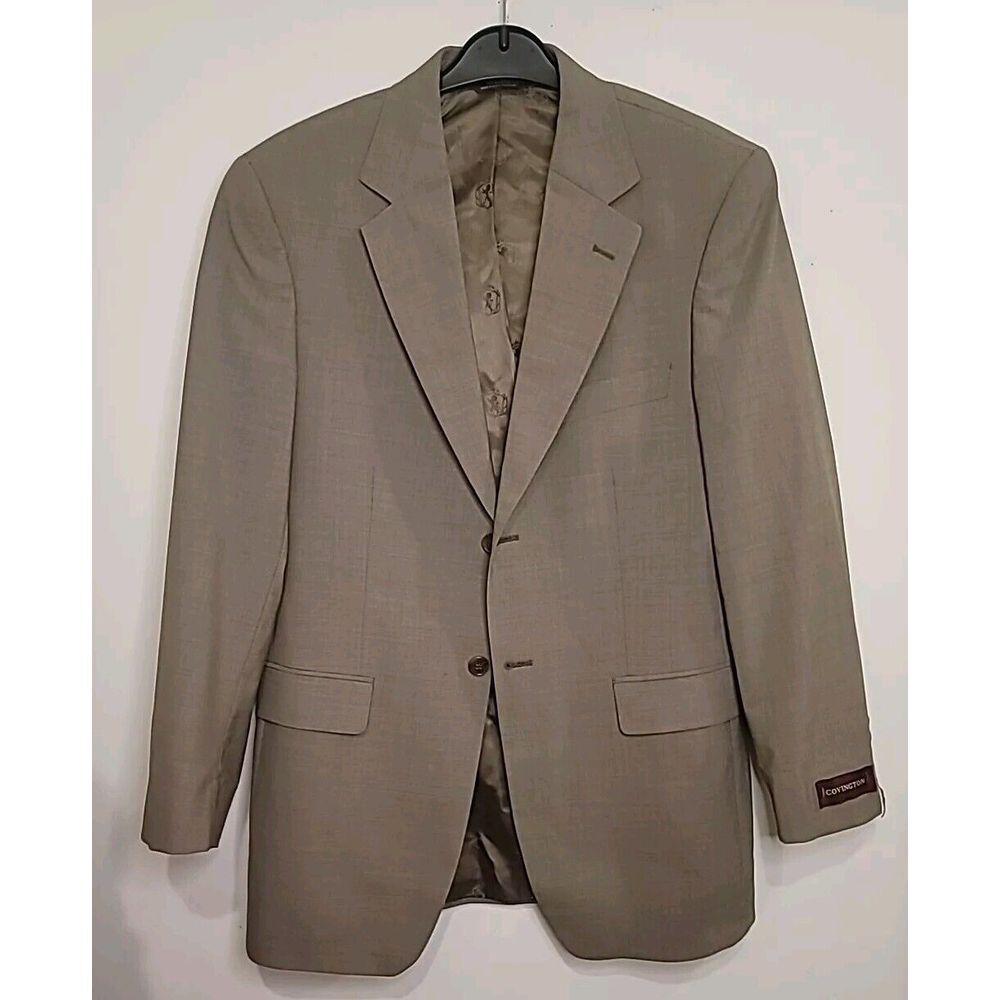 Covington Men's Blazer Jacket 38R Brown‎ Career NWT